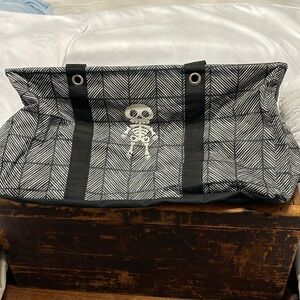Glow in the dark Skeleton Large Utility Tote by thirty-one